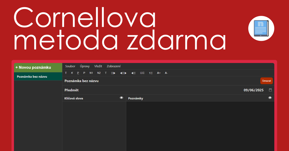 Online Cornellova metoda