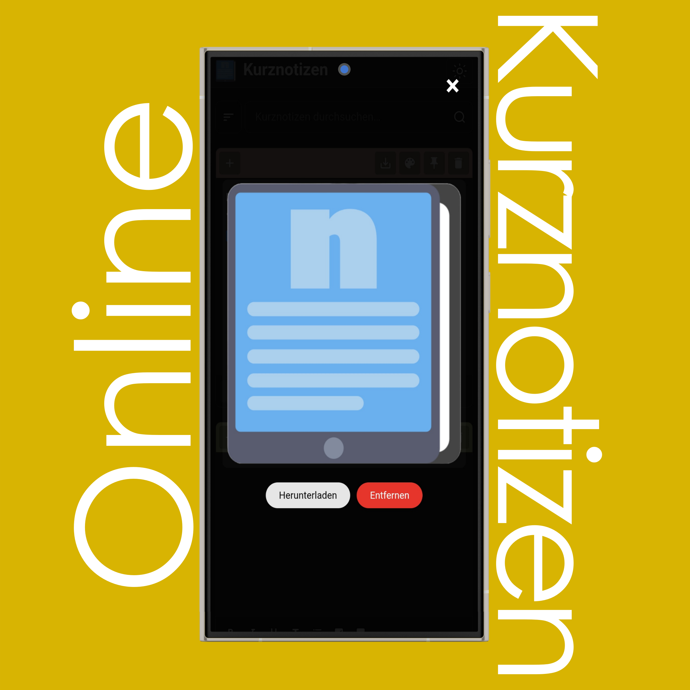 Bilder in Kurznotizen anzeigen (vergrößern)