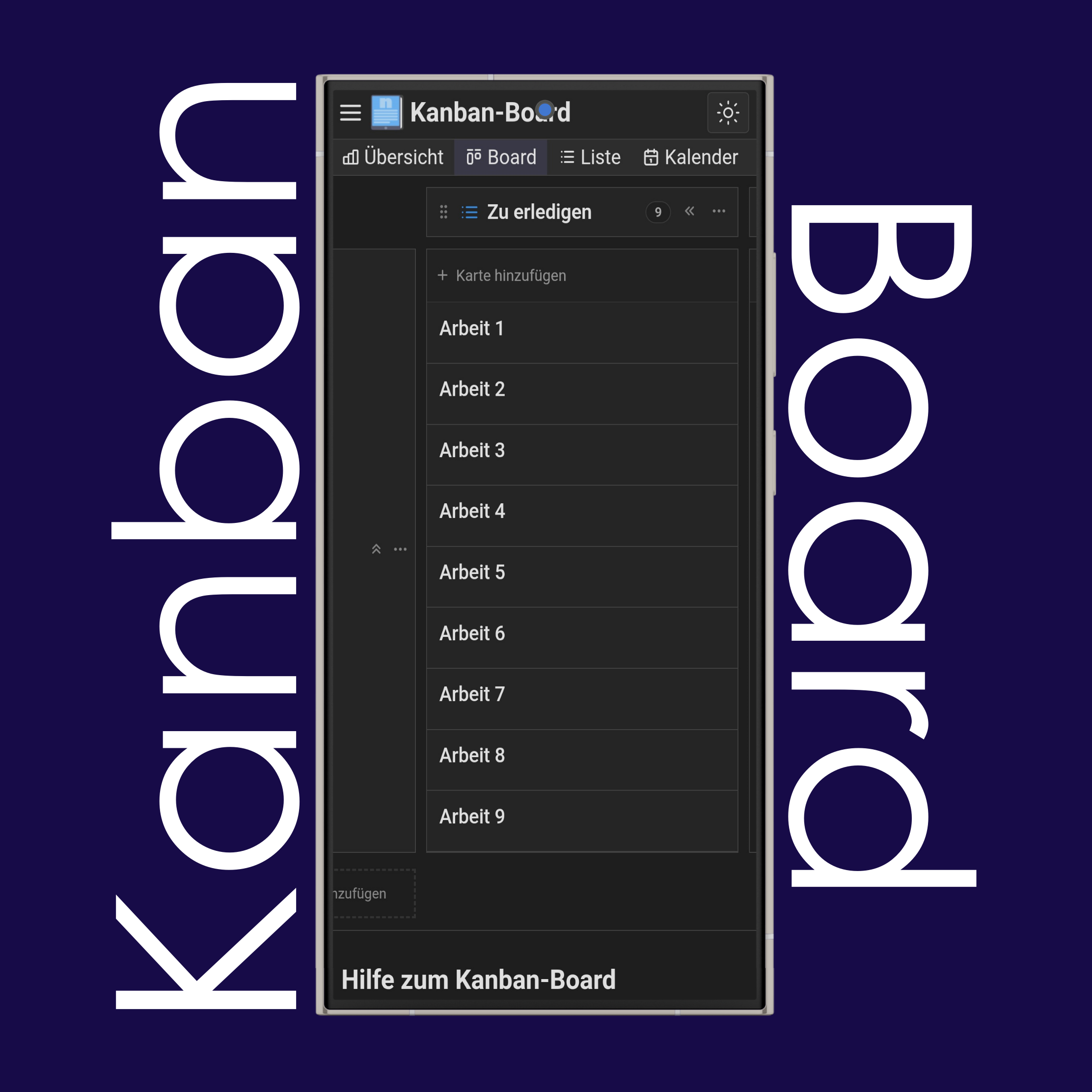 Kanban-Boards, Swimlanes und Karten