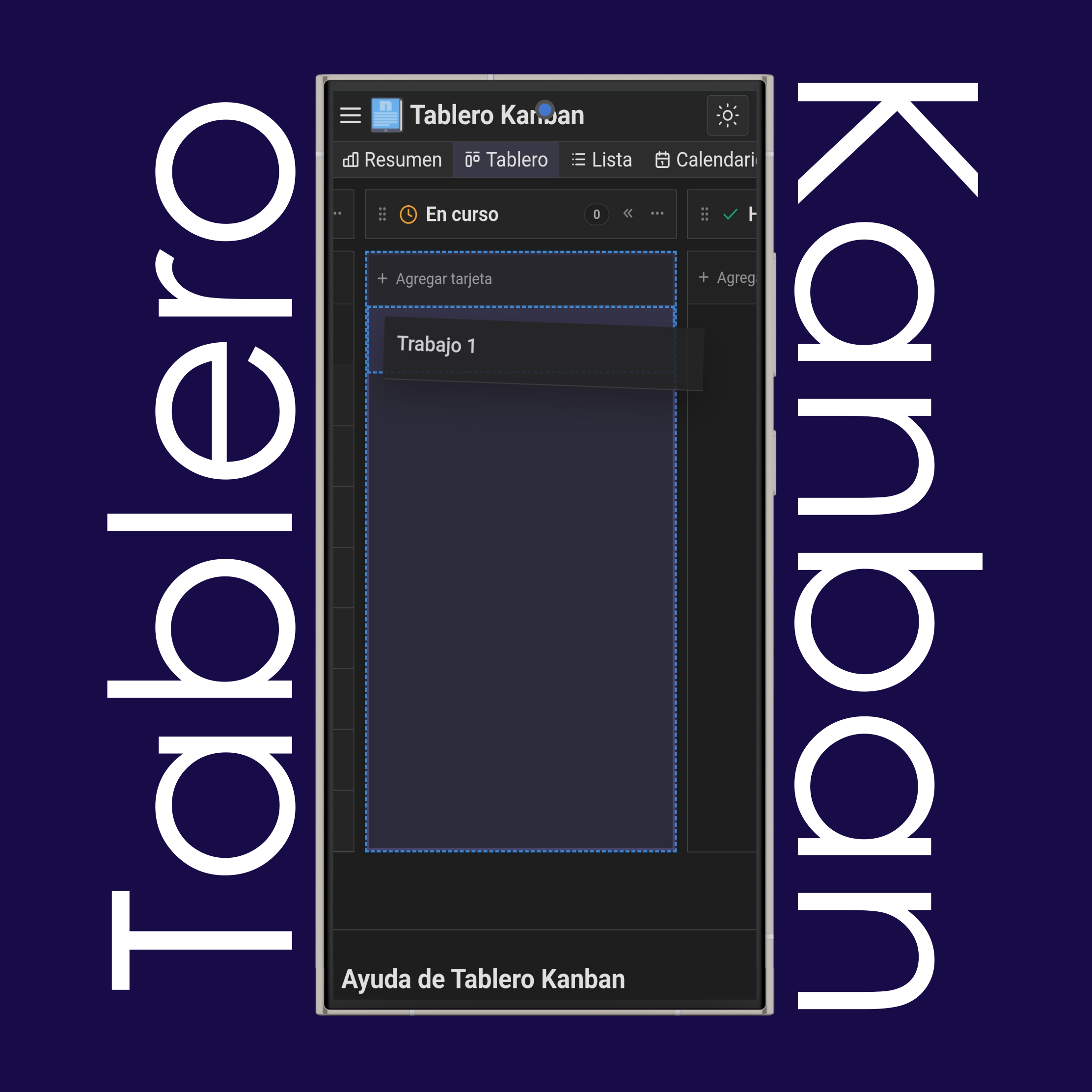 Mover tarjetas kanban