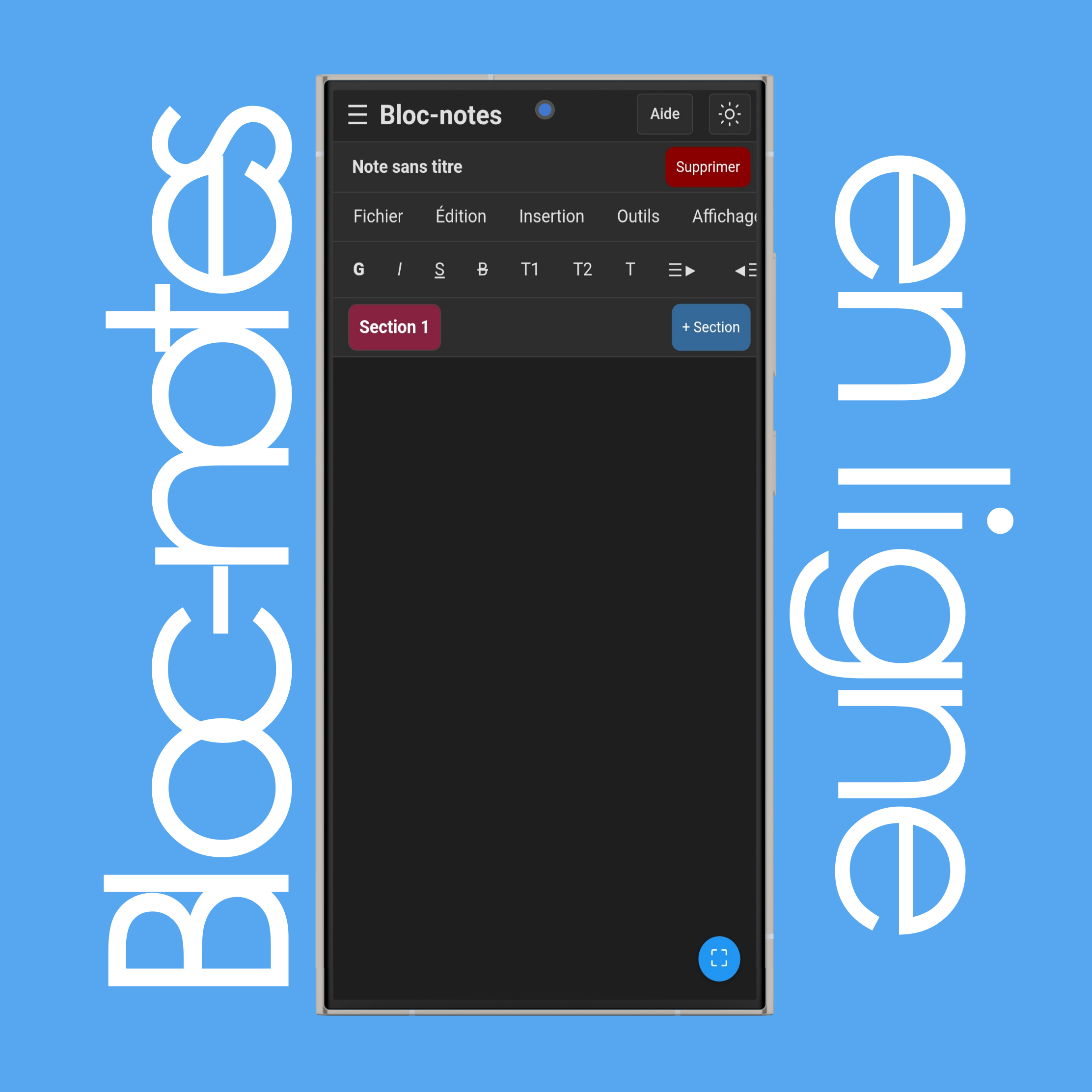 Bloc-notes en ligne
