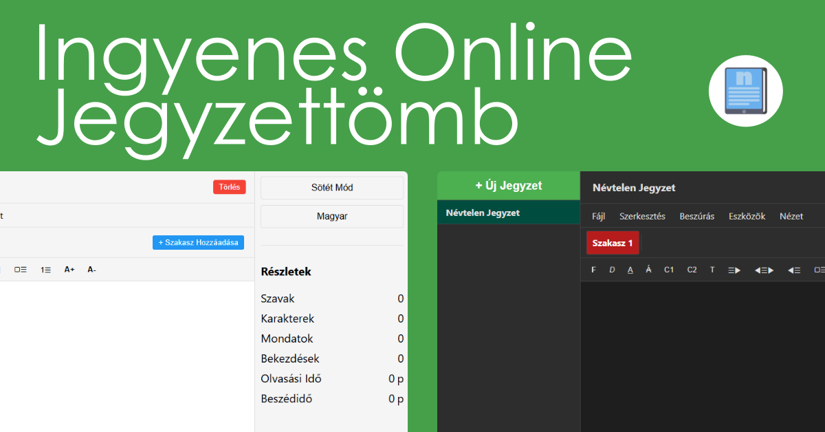Online Jegyzettömb