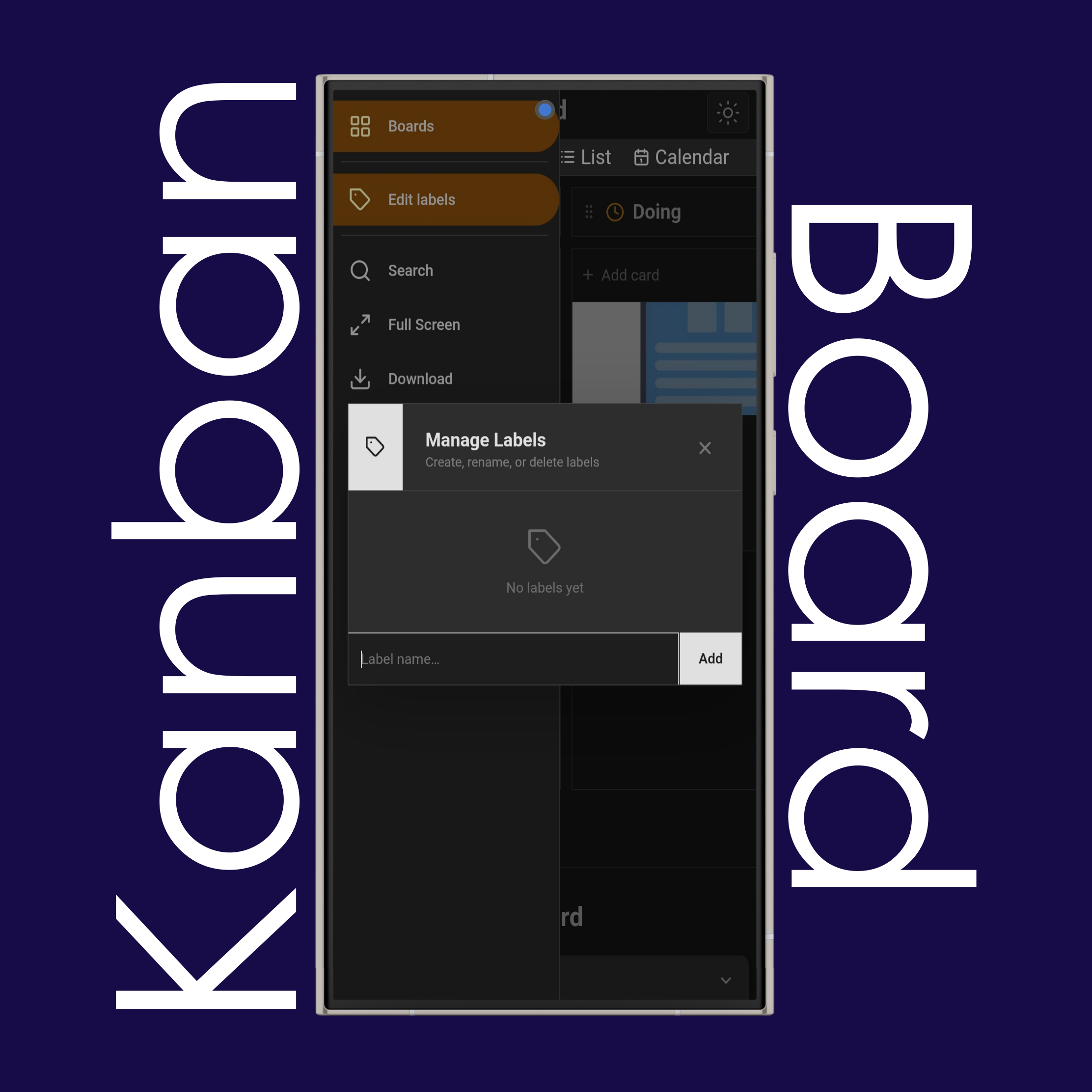 Kanban Board Labels