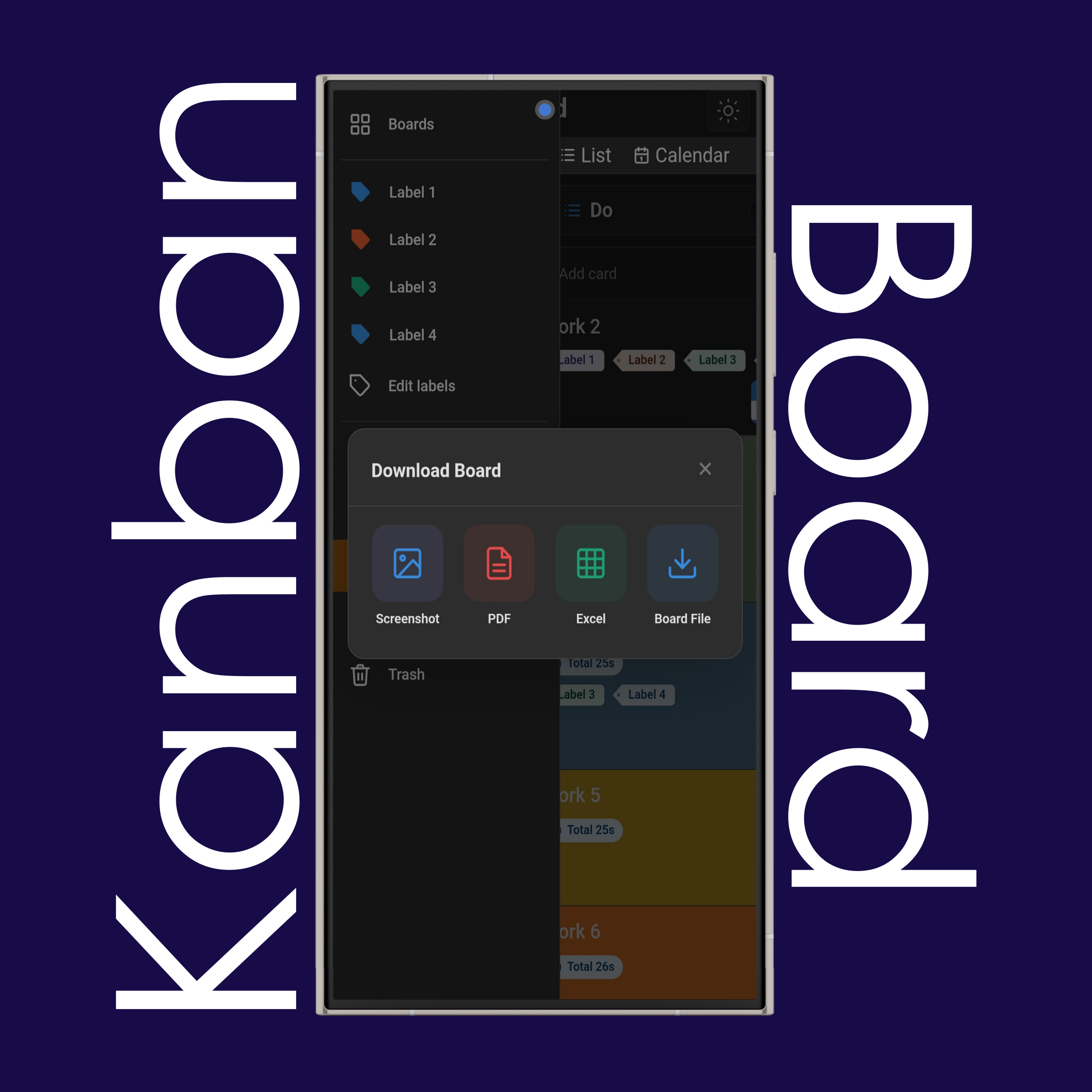 Kanban Board Download Options
