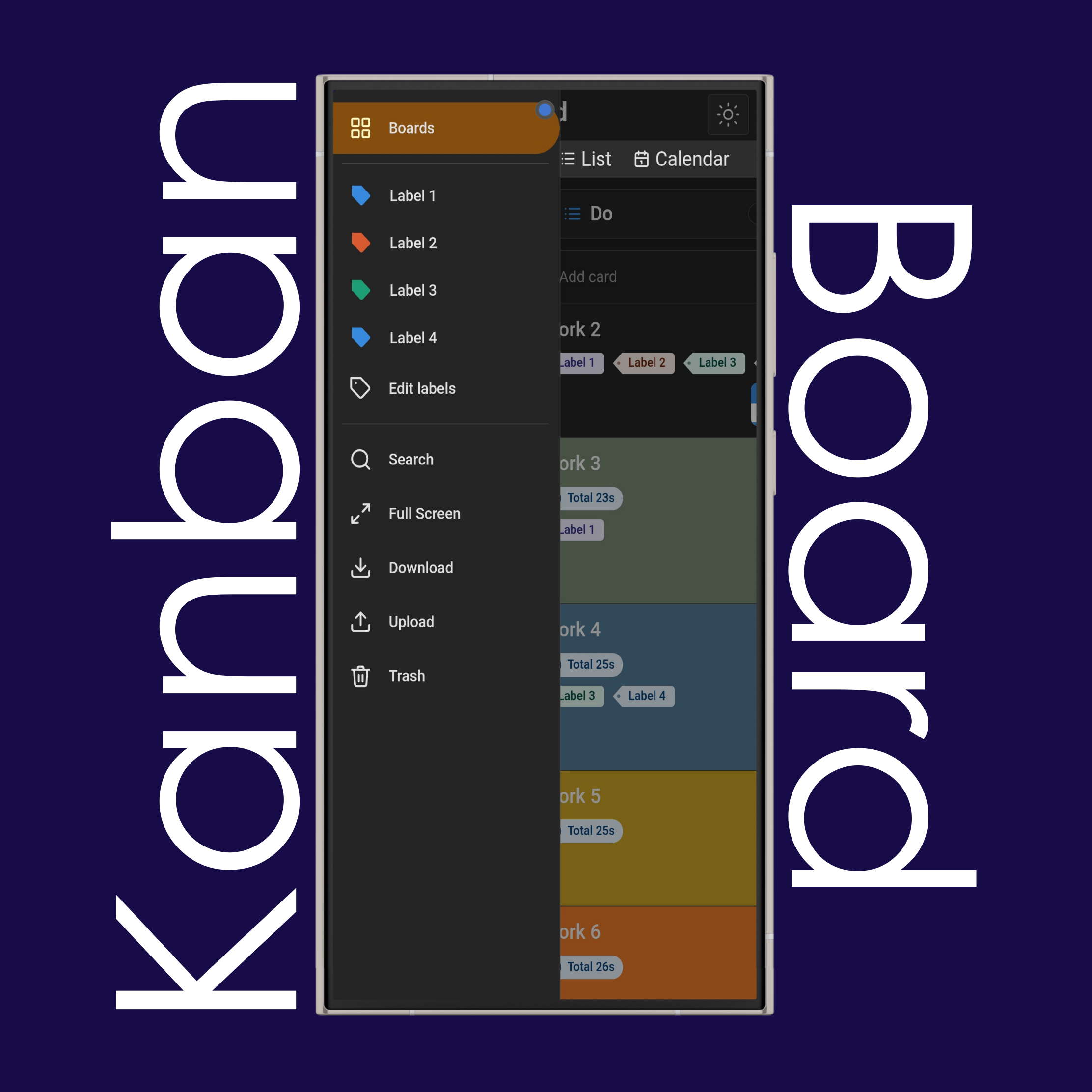 Kanban Board Sidebar Tools
