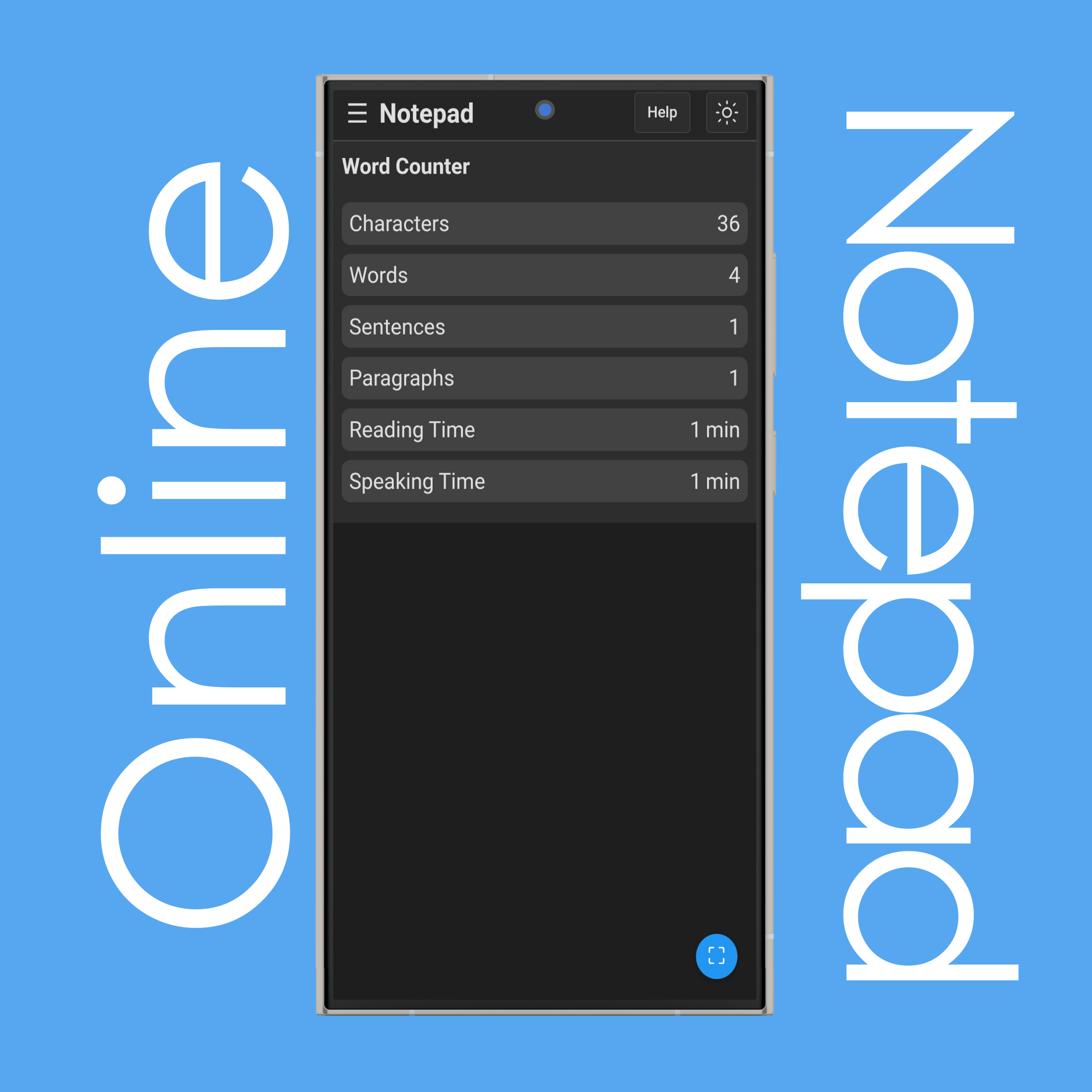 Notepad Word Counter