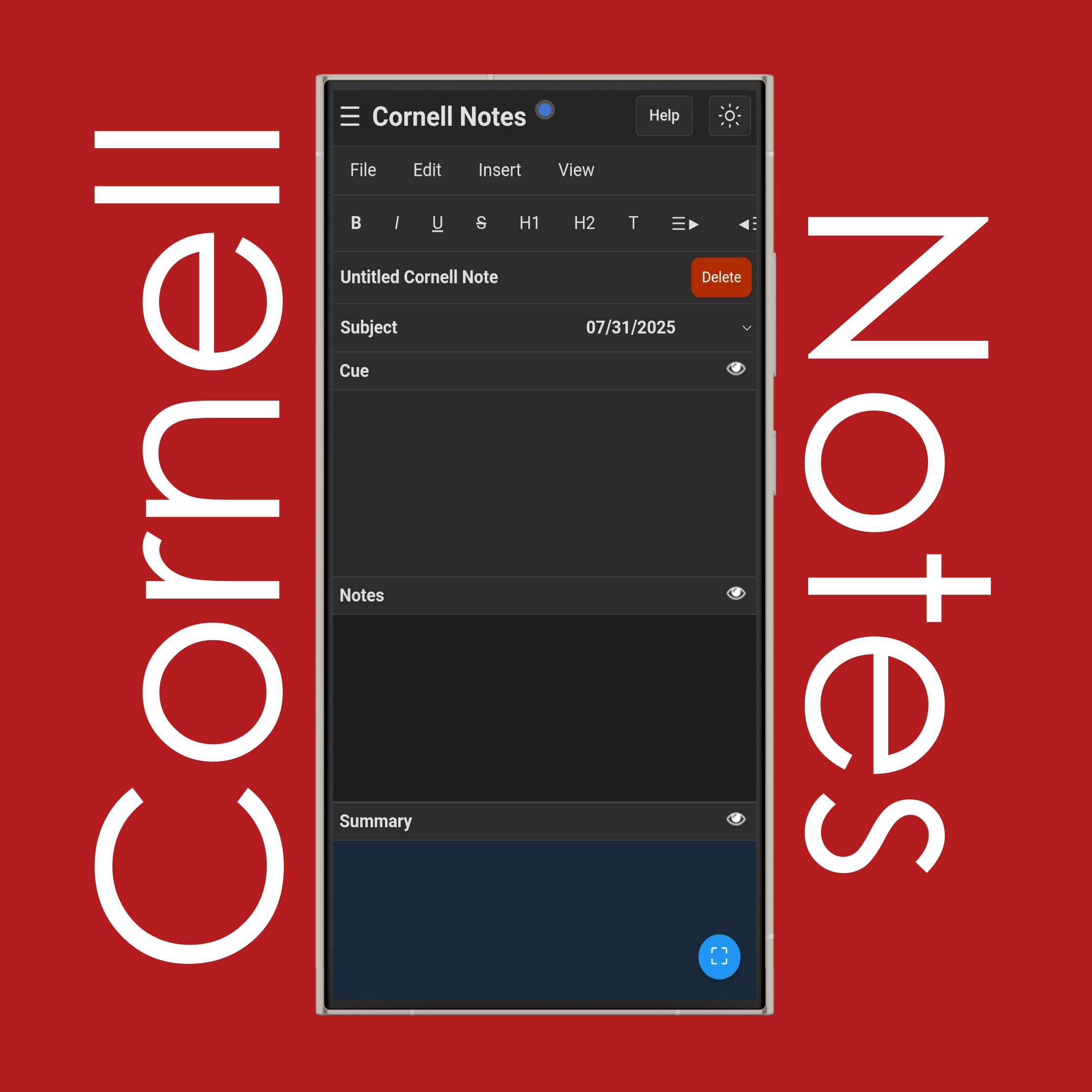 Online Cornell Notes