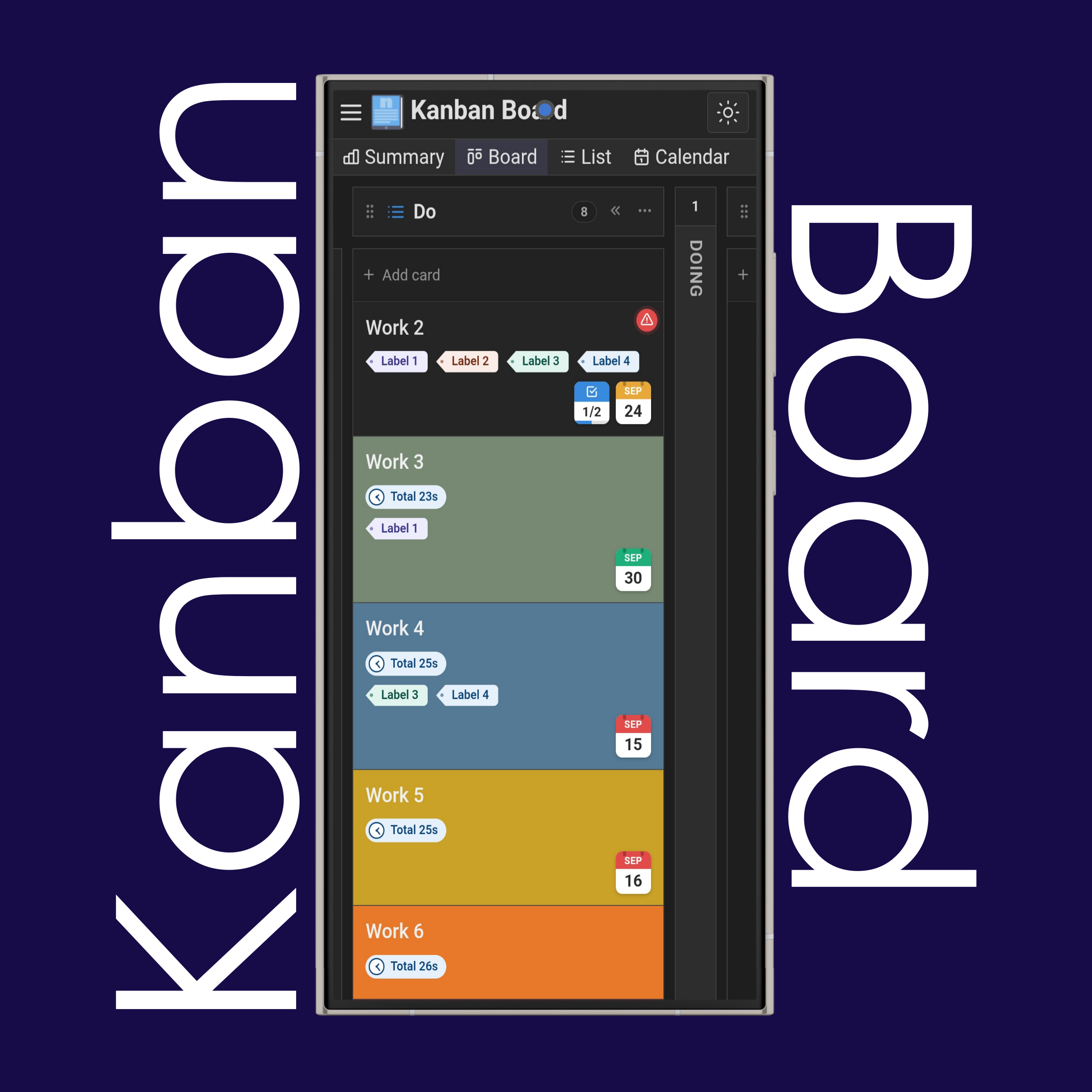 Shrink and Expand Kanban Columns