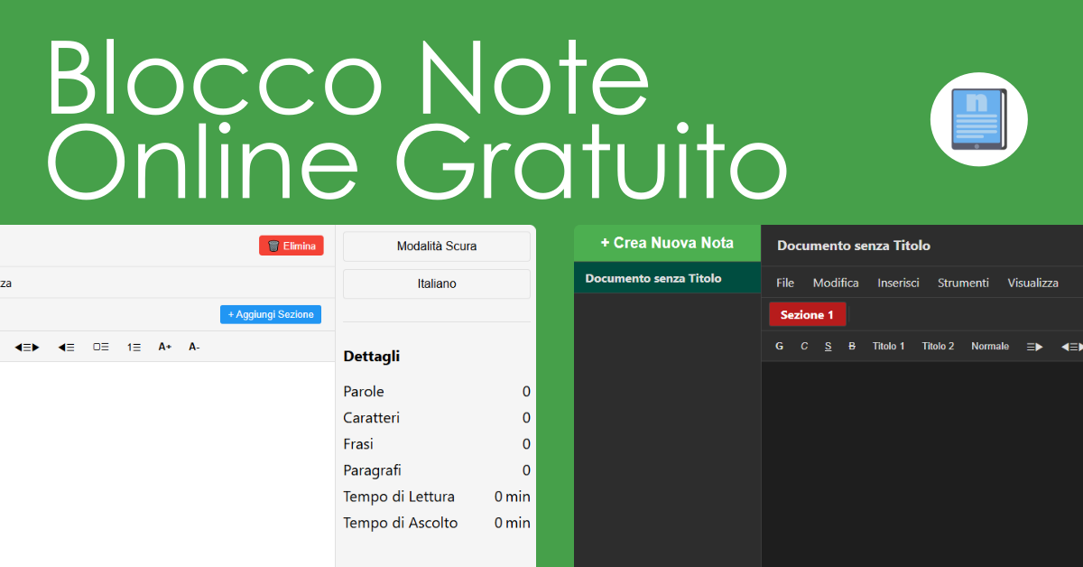 Blocco Note Online