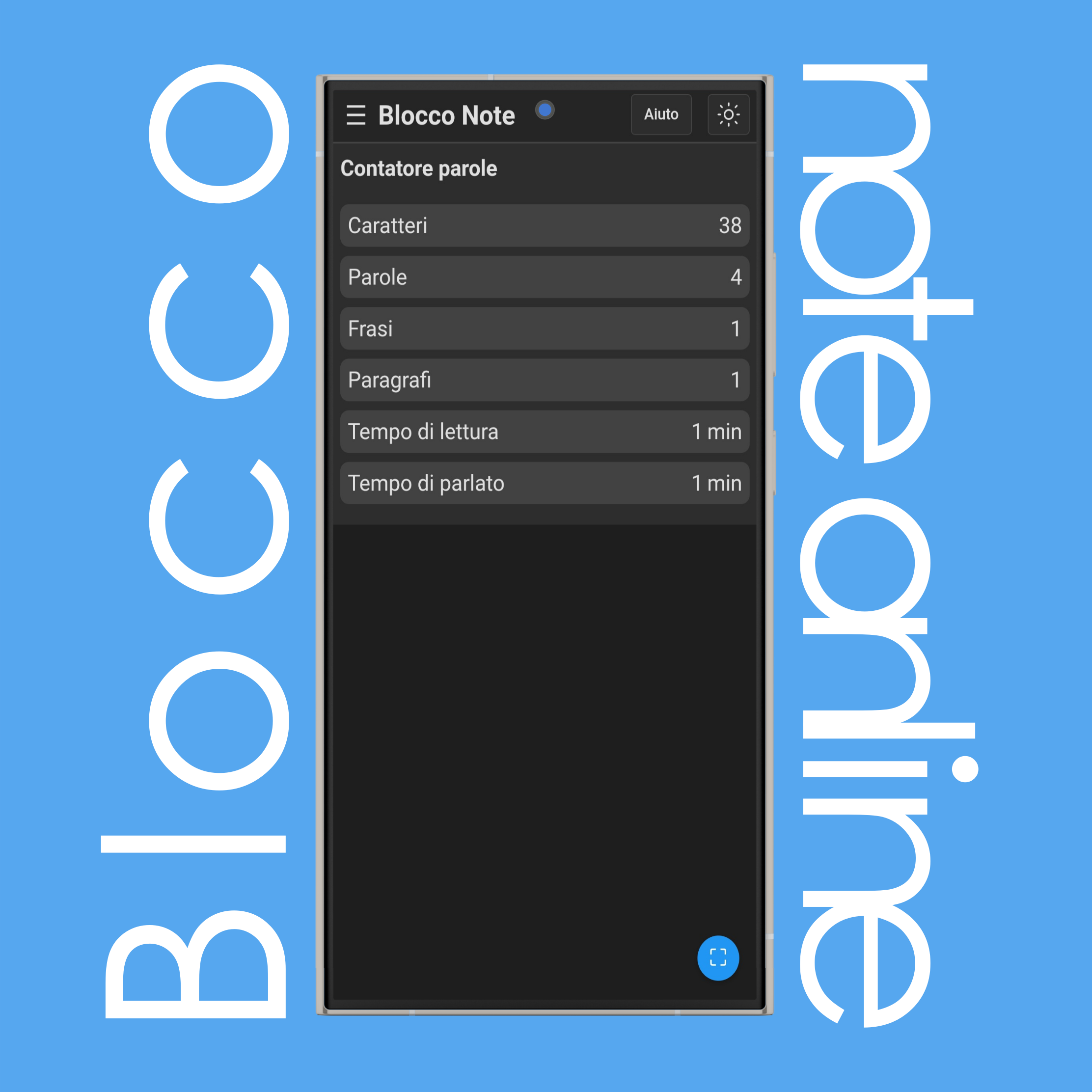 Contatore Parole Blocco Note