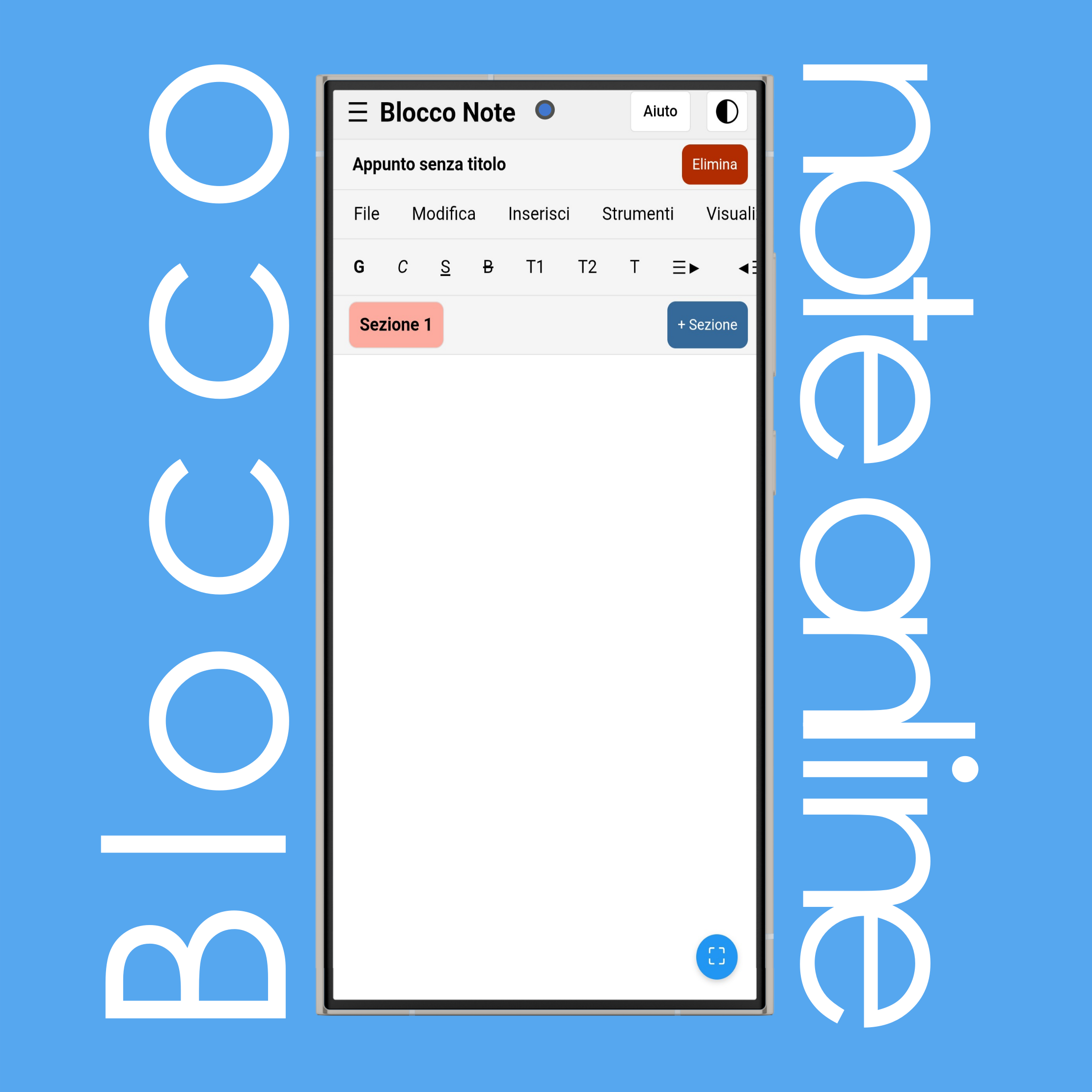 Modalità Chiaro e Scuro Blocco Note