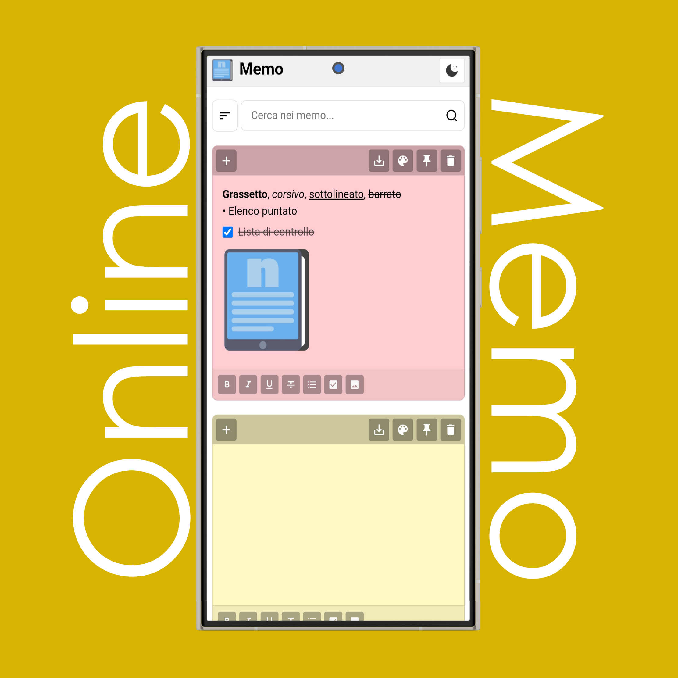 Tema dei Memo: Chiaro/Scuro