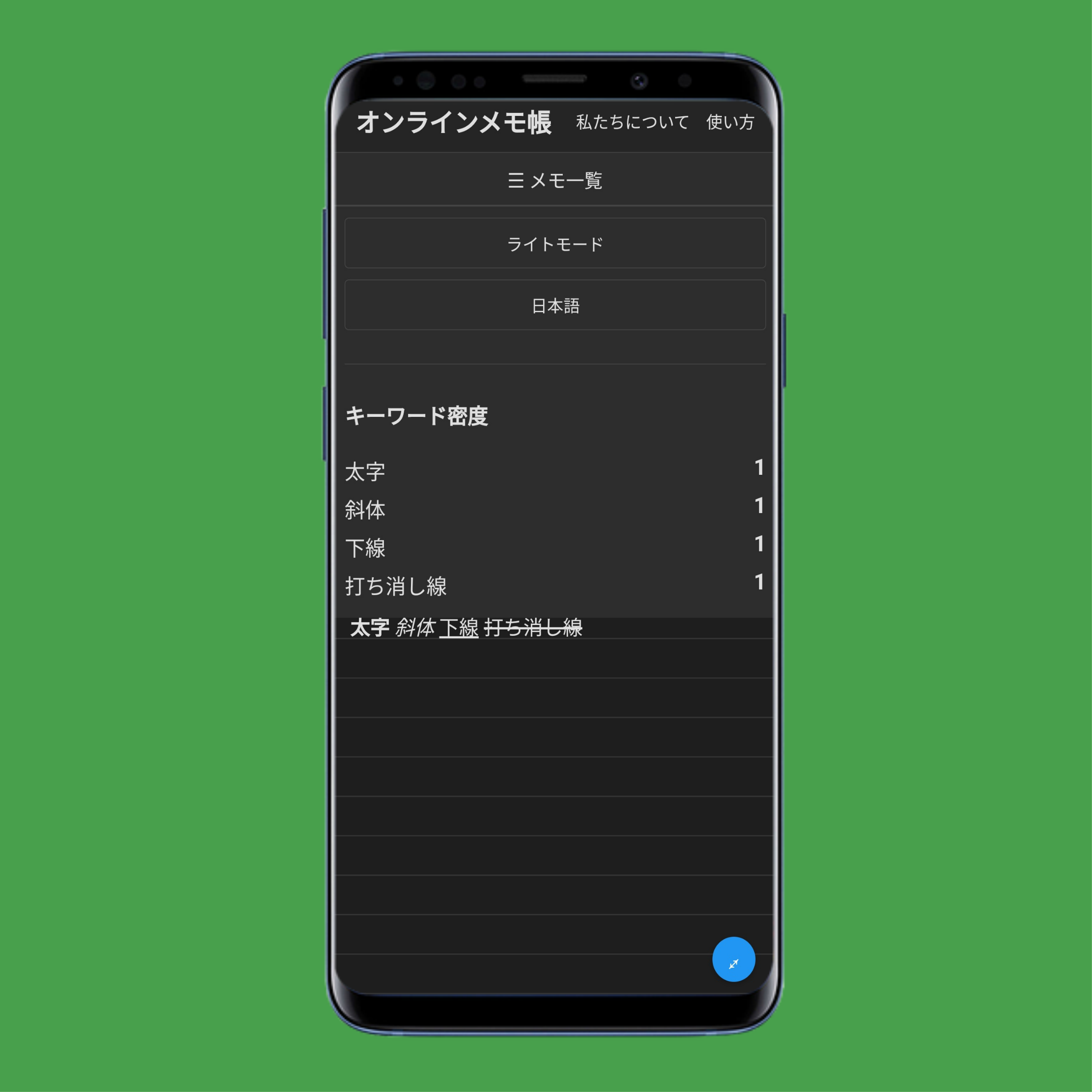 キーワード出現率