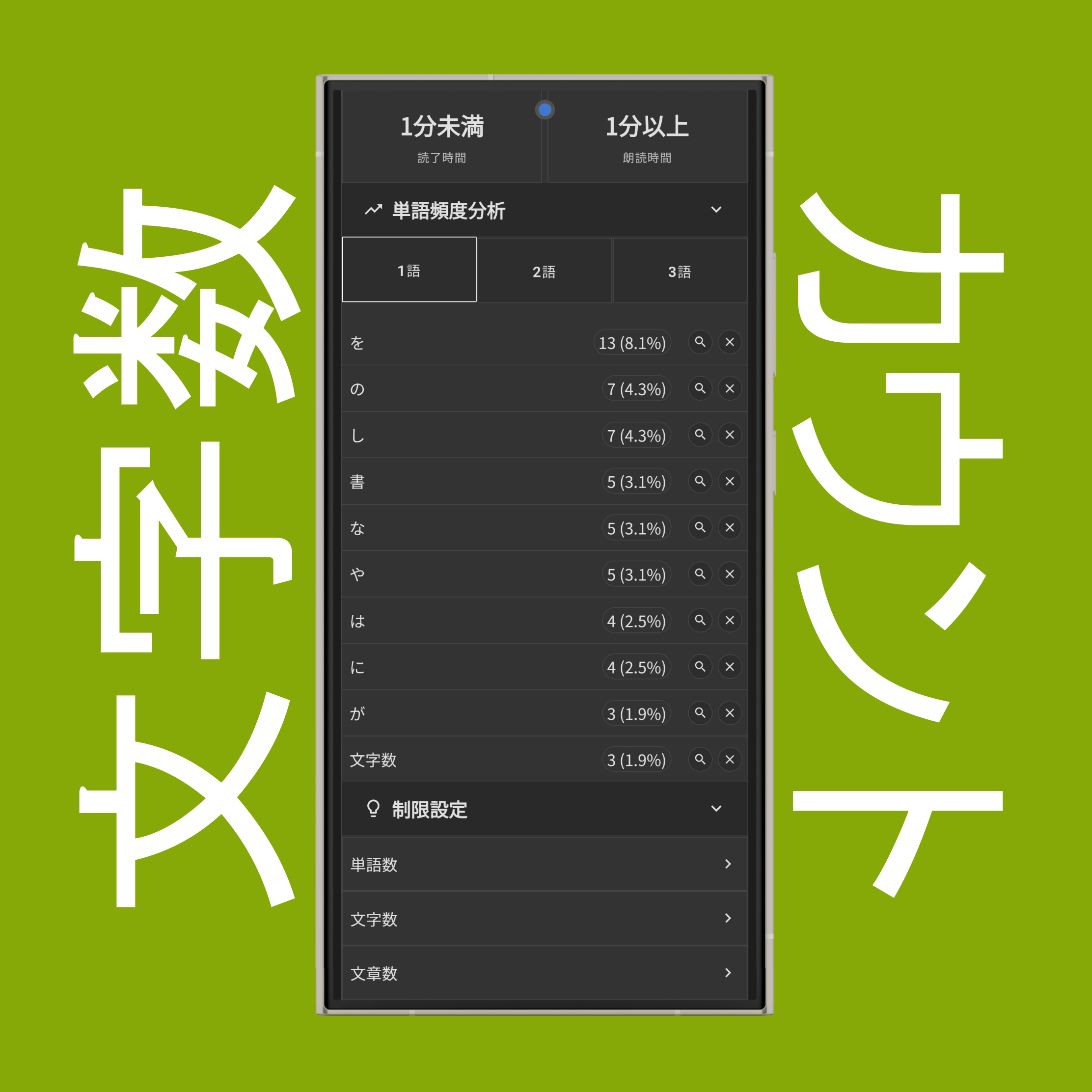 単語頻度分析と検索