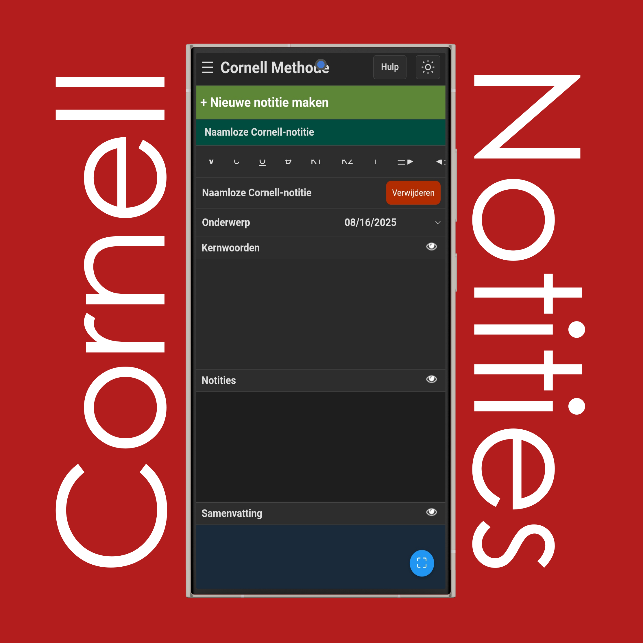 Cornell-notities aanmaken