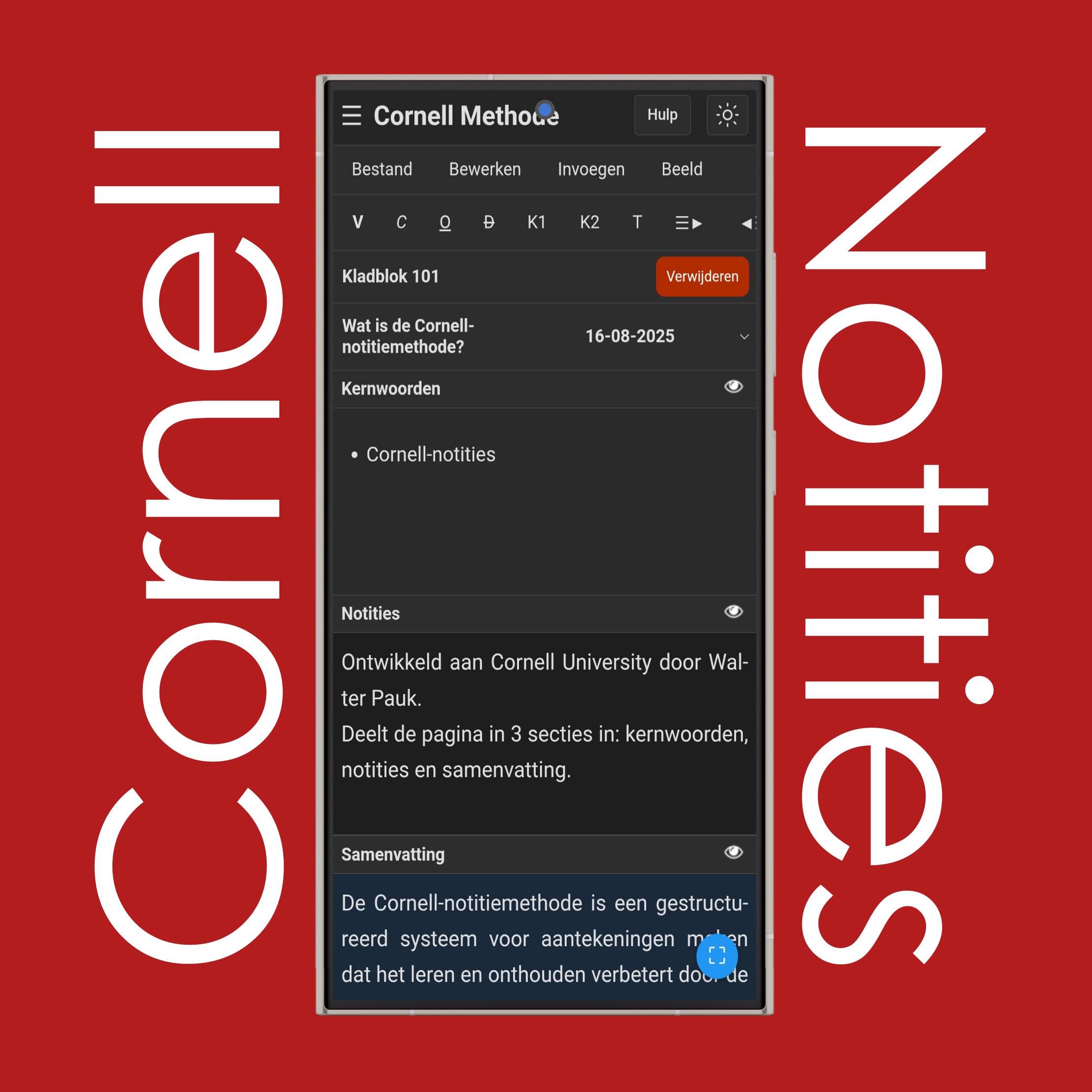 Cornell-notitiemethode