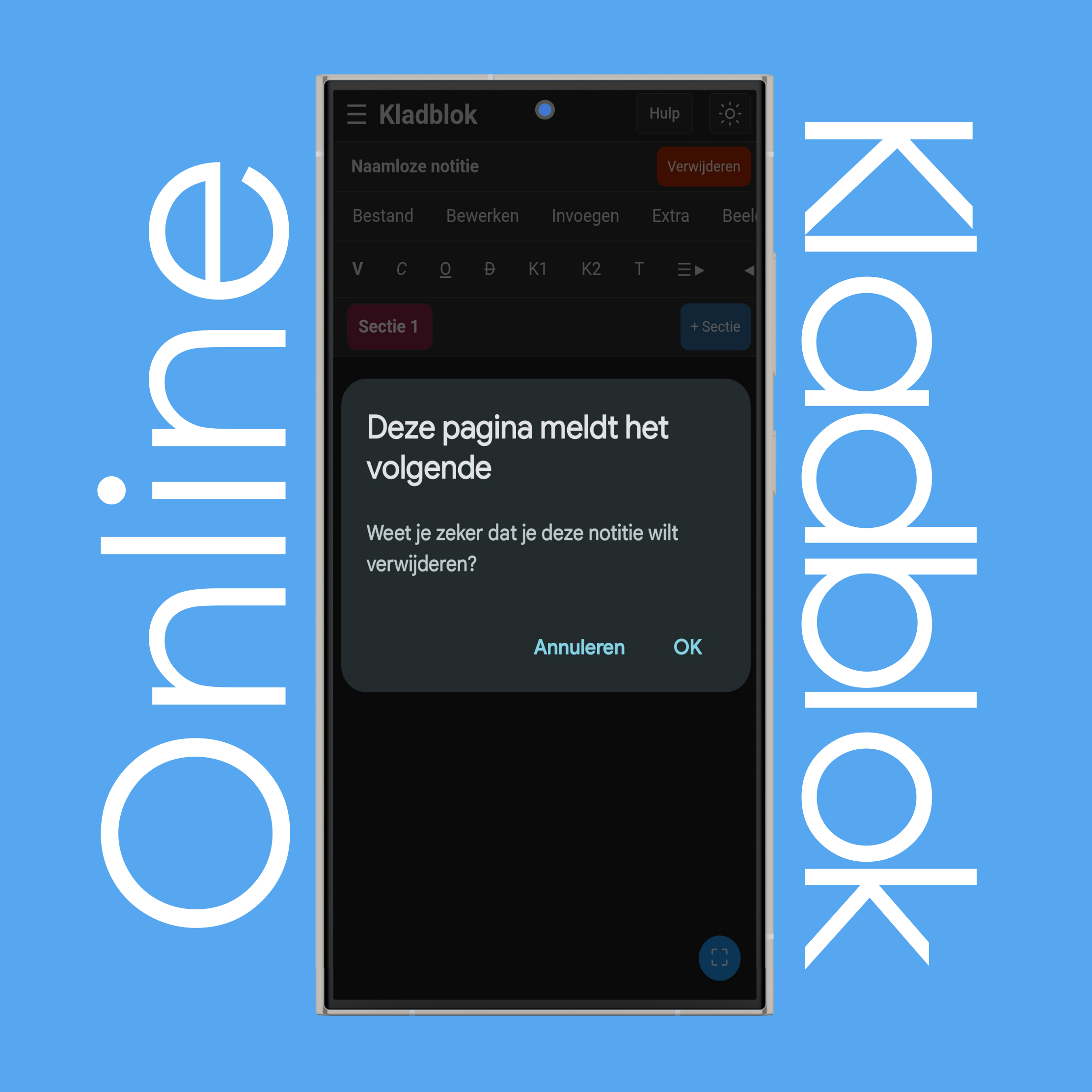 Notities verwijderen