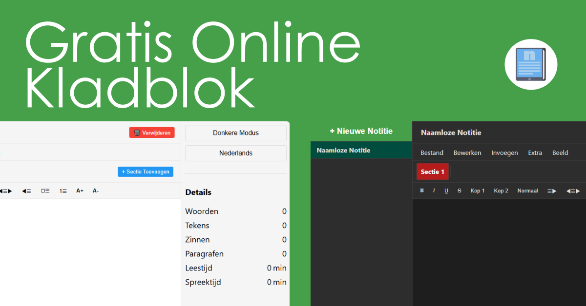 Online Kladblok