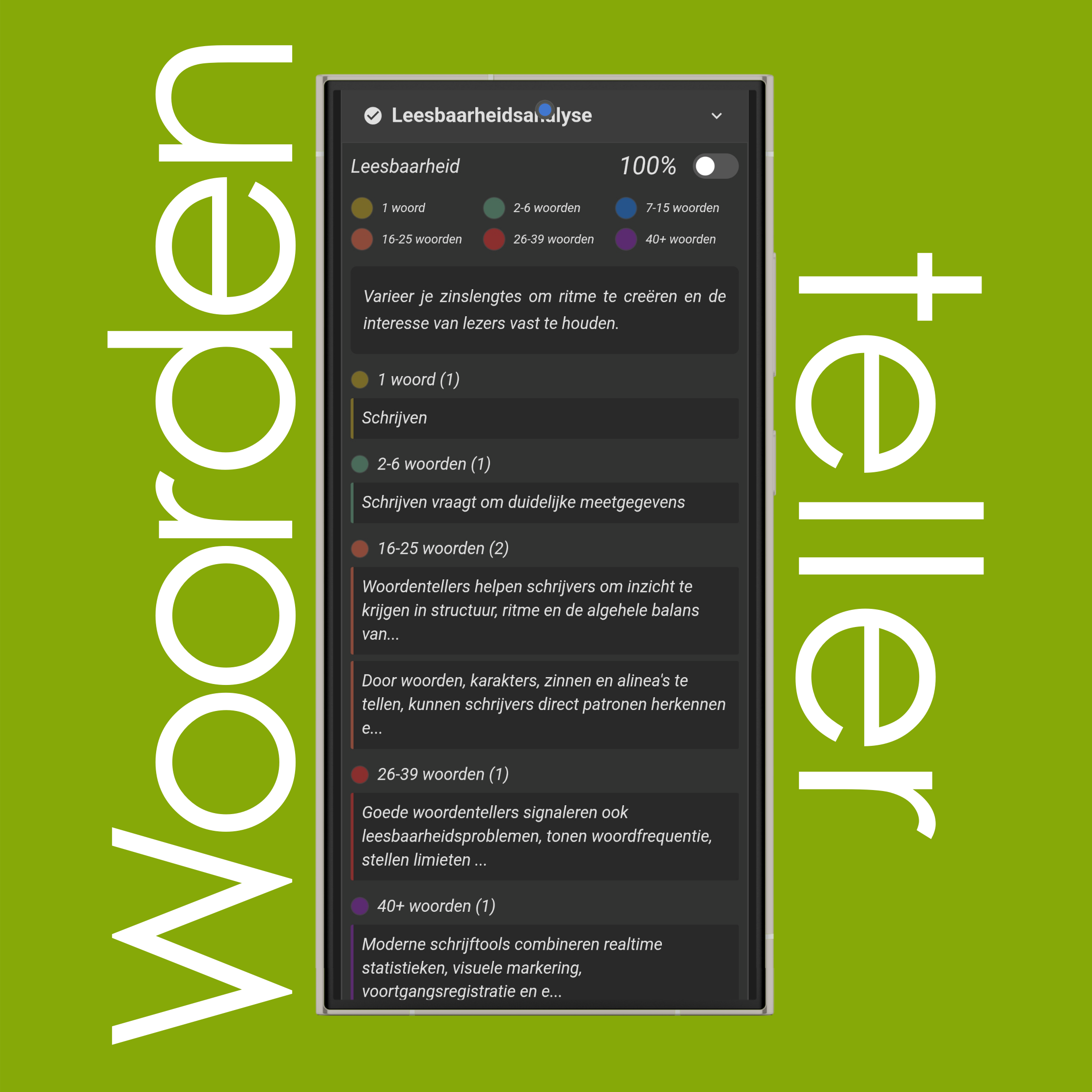 Leesbaarheidsanalyse en -score