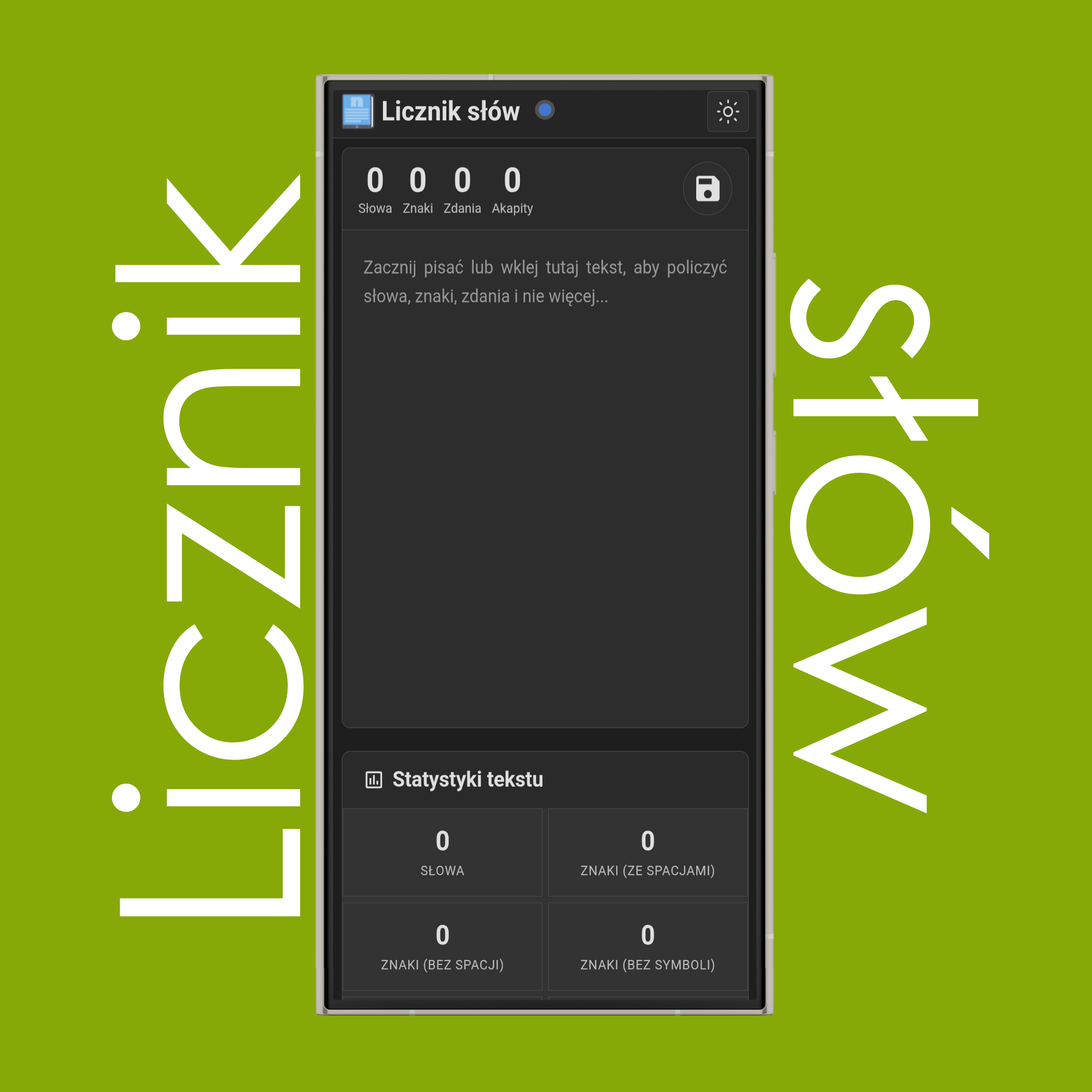 Licznik słów online
