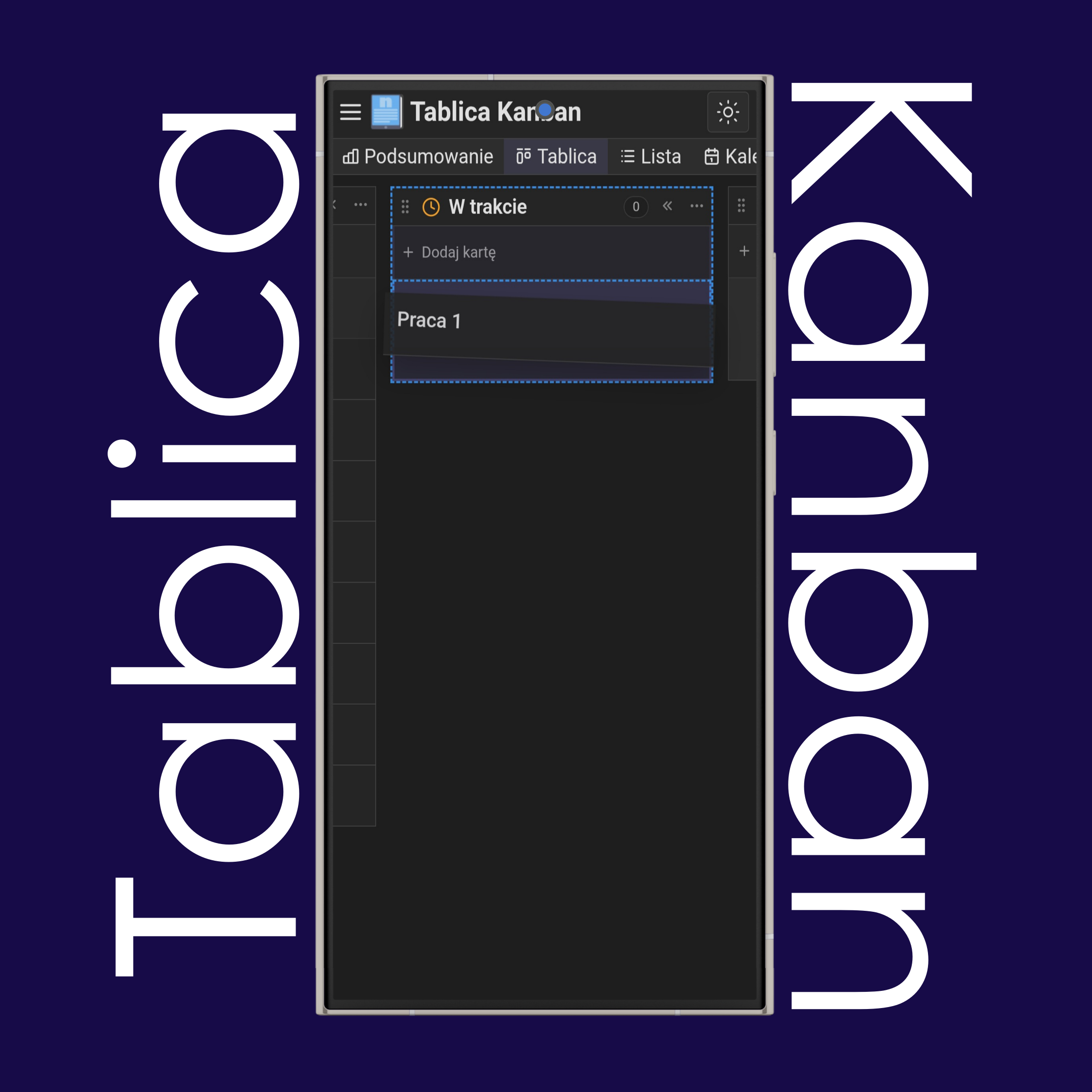 Przenoszenie kart Kanban