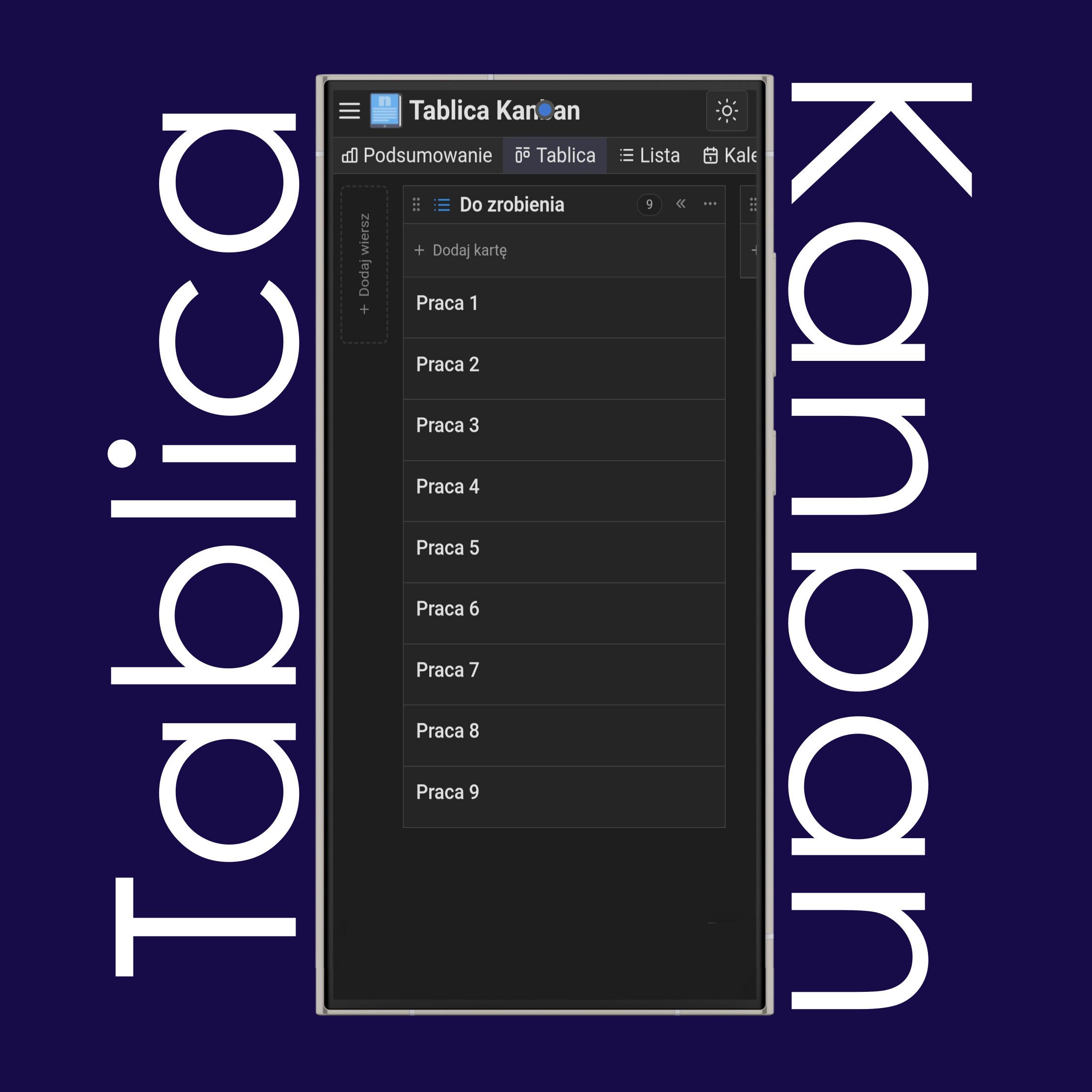 Tablice Kanban, tory i karty