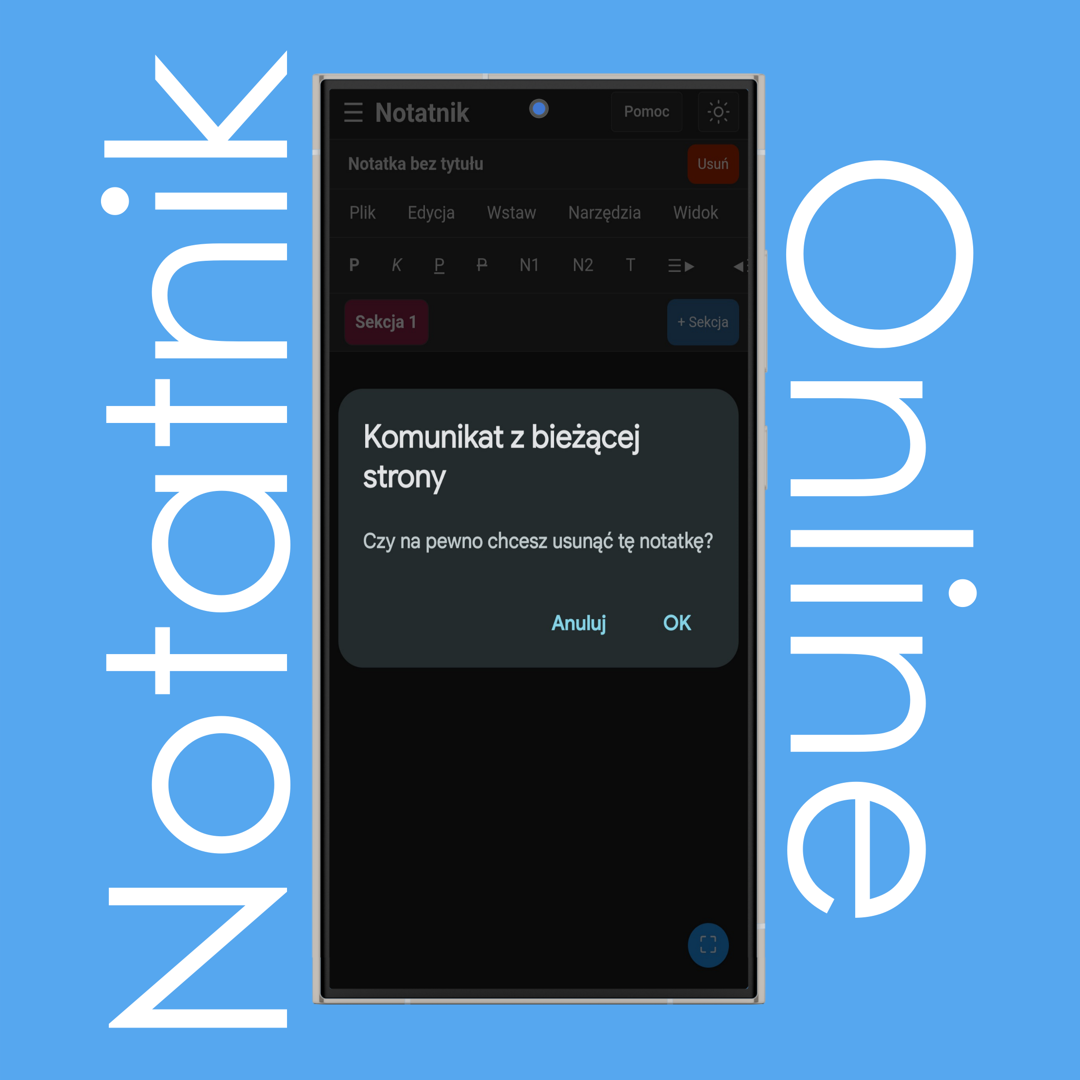 Usuwanie notatek