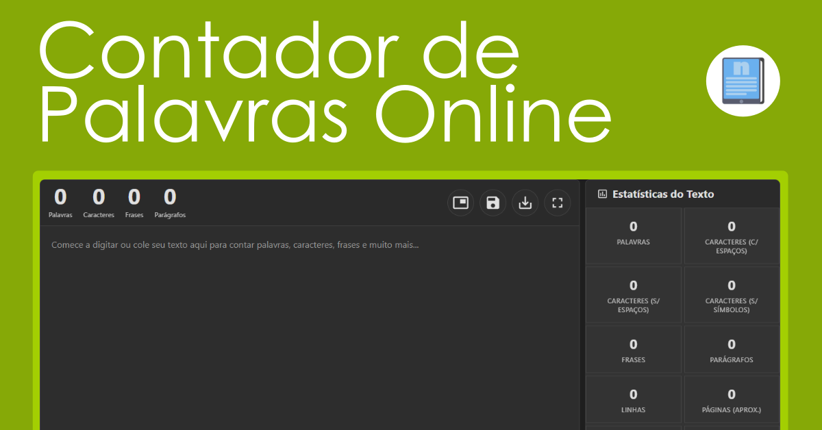 Contador de Palavras Online