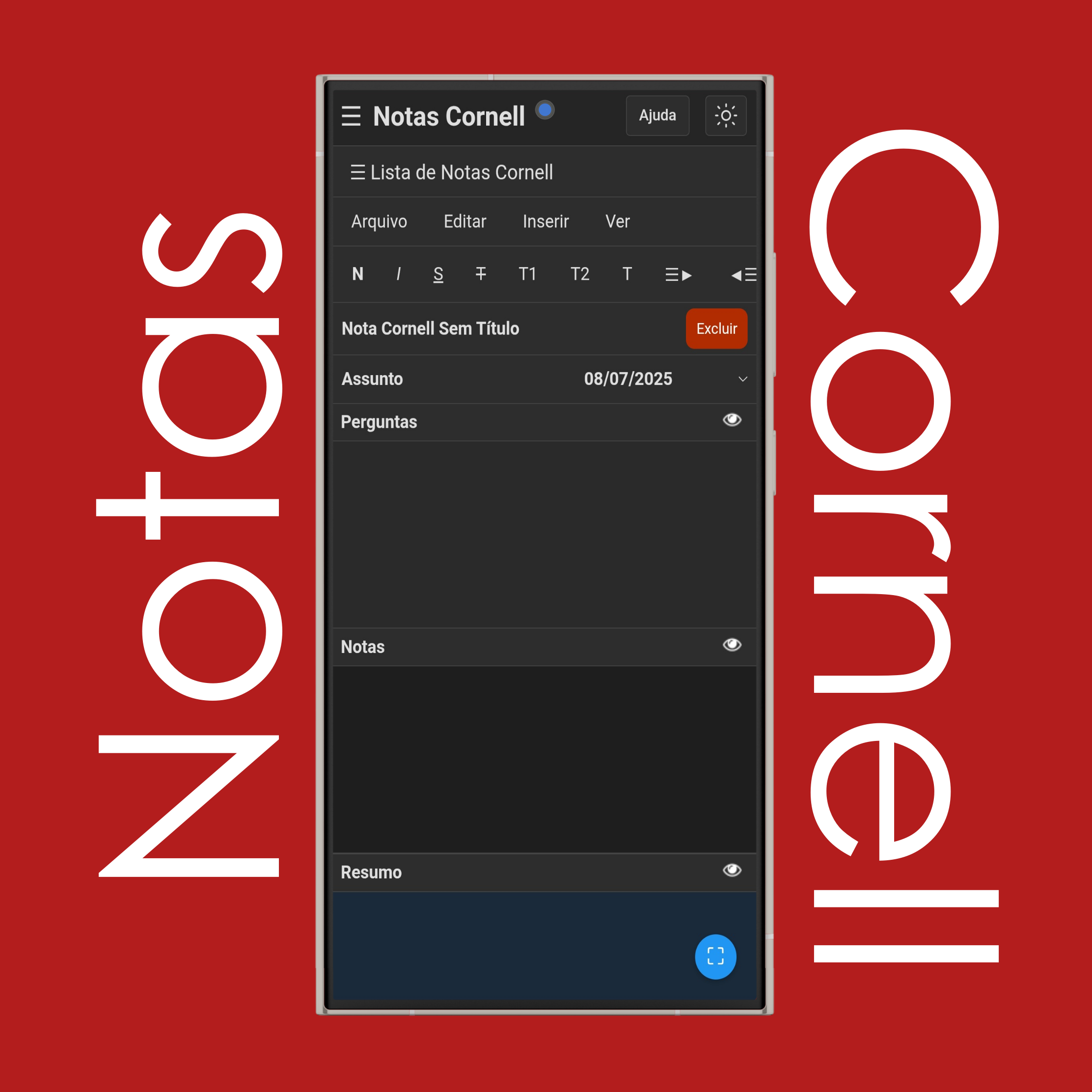 Lista de Notas Cornell