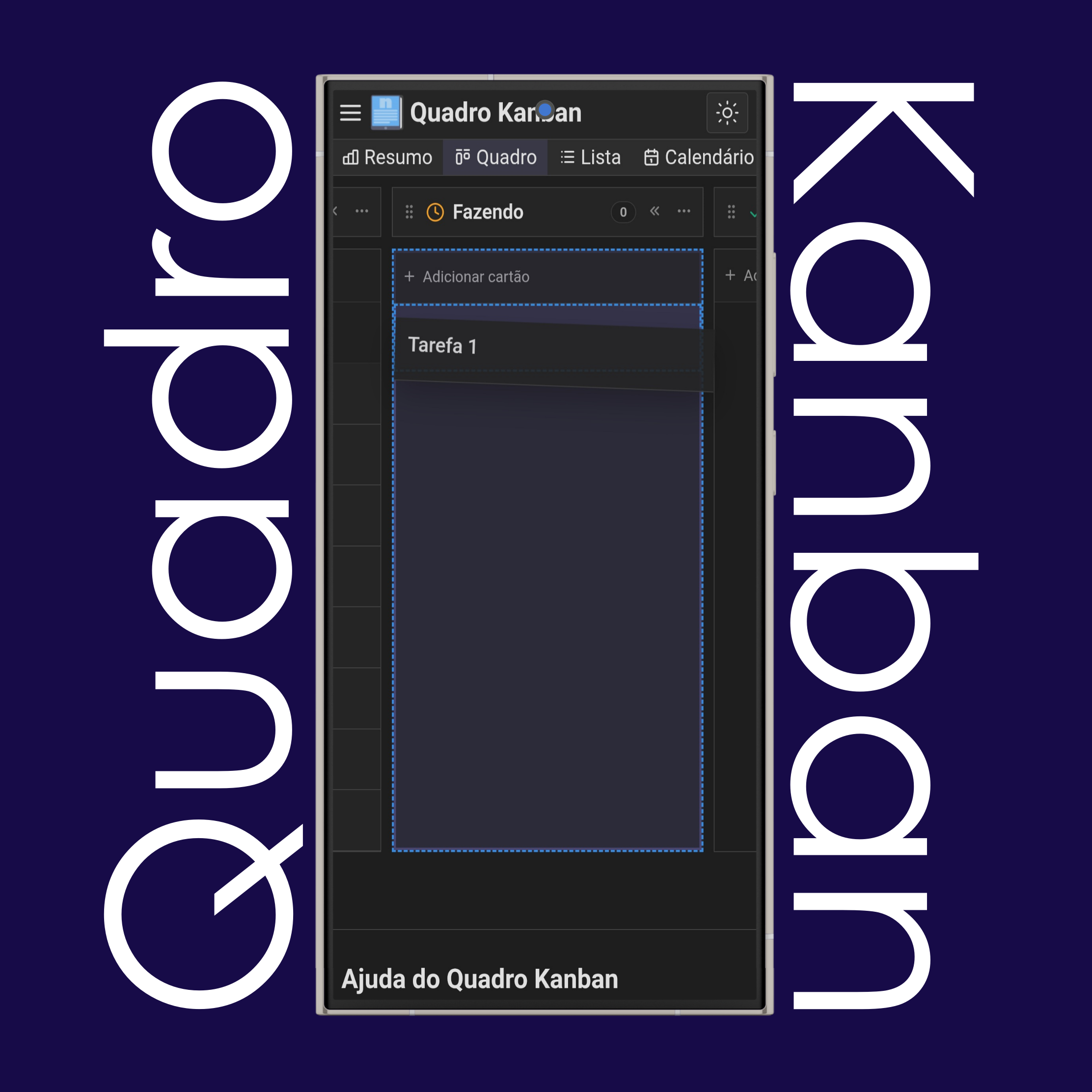 Mover cartões Kanban