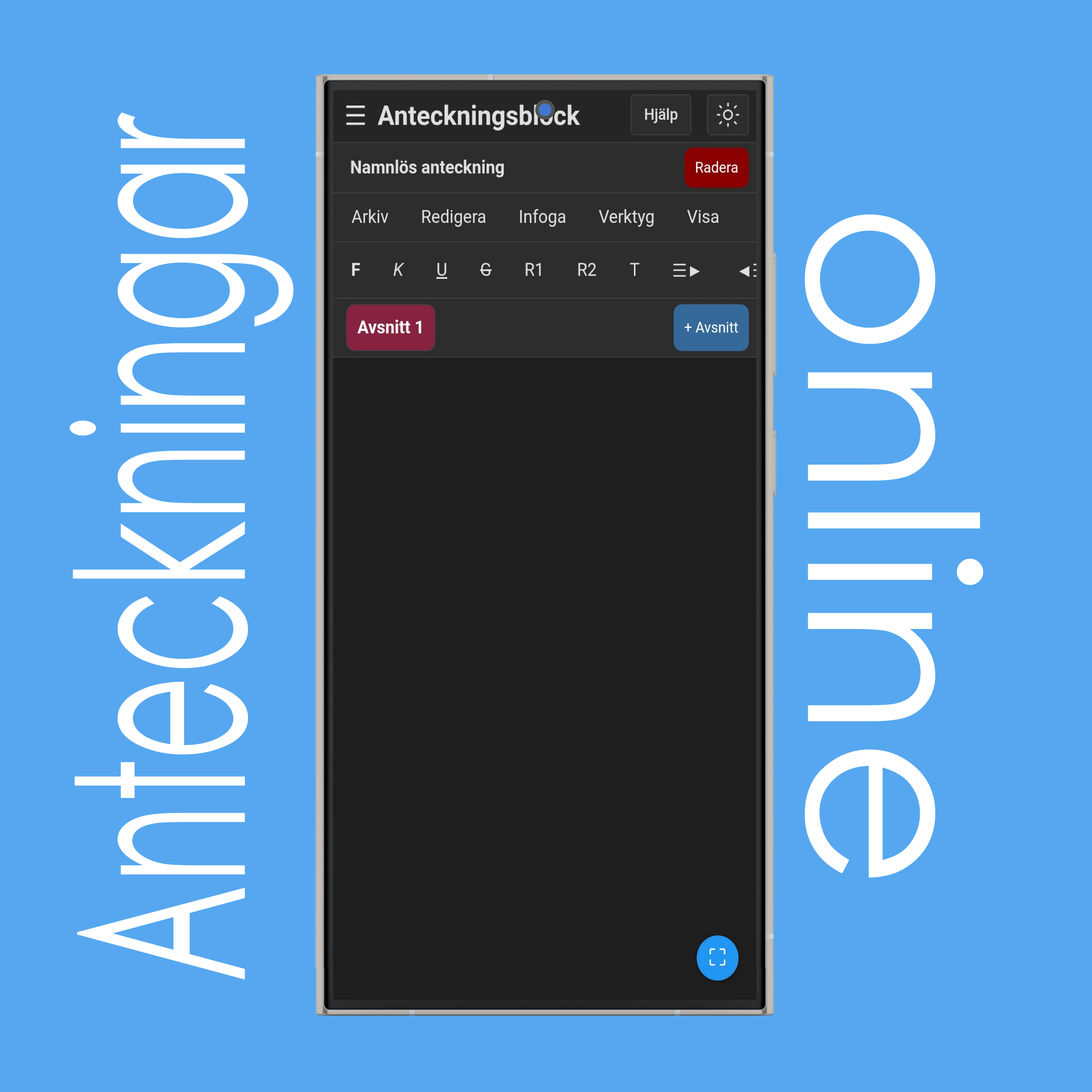 Anteckningsblock online